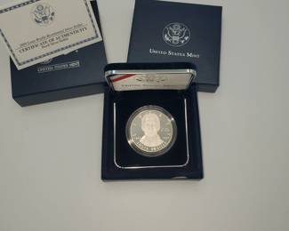 Lot 1184 2009 US Mint Louis Braille Bicentennial Silver Dollar