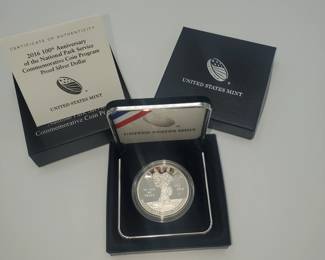 Lot 1166 2016 100th Anniversary of the National Park Service Coin Program Silver Half Dollar Proof