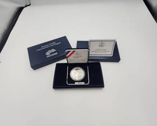 Lot 1193 2006 US Mint Benjamin Franklin Commerative Coin Program Founding Father Silver Dollar Proof