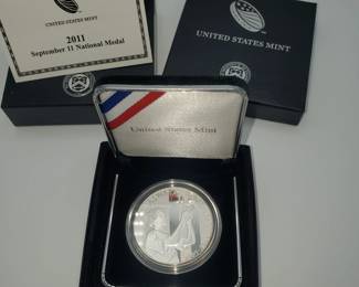 Lot 1179 2011 US Mint September 11 National Medal One Ounce Silver Proof
