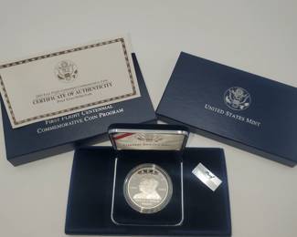 Lot 1156 2003 US Mint First Flight Cnetennial Commerative Coin Program