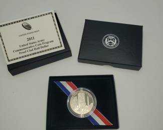 Lot 1181 2011 US Army Commerative Coin Program Proof Clad Half Dollar