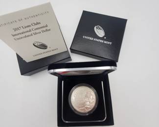 Lot 1174 2017 US Mint Lions Club International Centennial Siver Dollar