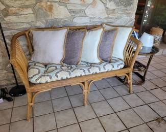 Bamboo settee