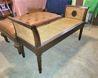 Wicker bench