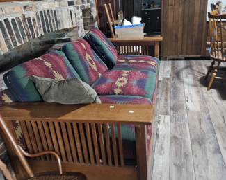 Matching love seat, couch and chair.  Basset brand.  Good condition. 