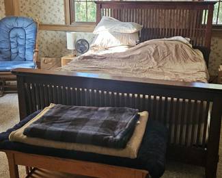 Nice mission style Basset bed