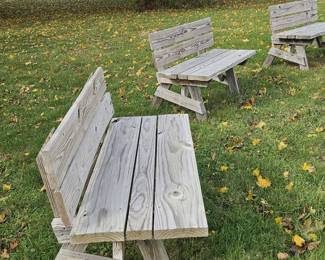 Newly made very strong benches.  