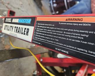 Brand new never used folding trailer.  All set up and ready to use