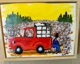 Outsider Artist Toby Hollinghead from Opp Alabama 13" by 10"