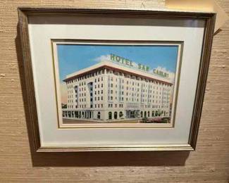 13.5" by 11" San Carlos Hotel