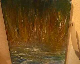 Outsider Artist Toby Hollinghead from Opp Alabama 11" by 14" canvas