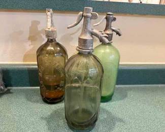 Antique Seltzer Bottles