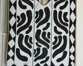 Antique African Beaded  Chiefs Tribal Robe