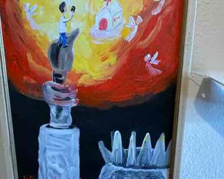 Outsider Artist Toby Hollinghead from Opp Alabama 10" by 13"