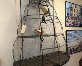 Unique 53" by 44" by 20"  Functional Bird Cage