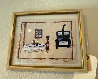 Outsider Artist Toby Hollinghead from Opp Alabama  10.5" by 8.5"