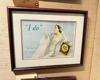17" by 13" Lucky Strike Ad
