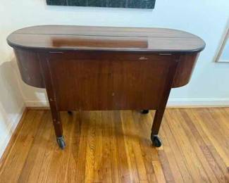 Art Deco Riviera Cocktail Wagon 45"w by 16" d by 30" high