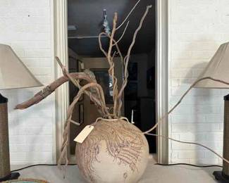 Large Snakeskin Vase by Carrolton Georgia potter,  Don McWhorter
