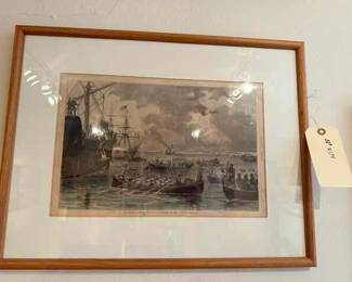 22" by 17" Harpers Weekly of  Ft Pickens 1861