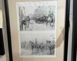 1896 The London News 16" by 21.5"