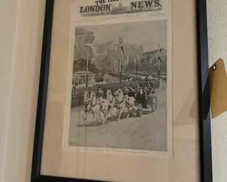 1896 The London Illustrated News 16" by 21.5"
