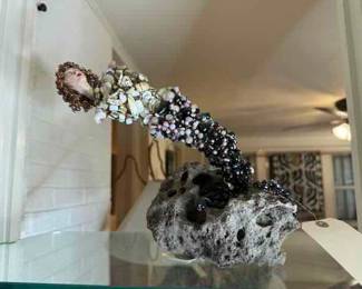Beaded Mermaid Sculpture