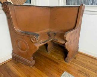 Antique Corner Pew
