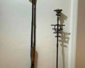 Unique Wall Vase on left , Garden stake on right