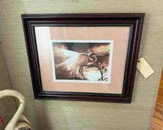 Mitzi Holt, Pensacola Artist,  White Egret 21" by 24"