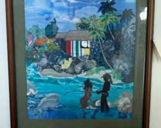 Textile Art 27" by 31.5"