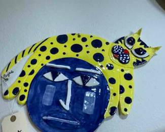 " Prozac Cat Jumping over the Depressed Moon"  by Suzie