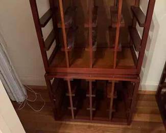 Set of 6 stacking wine crates