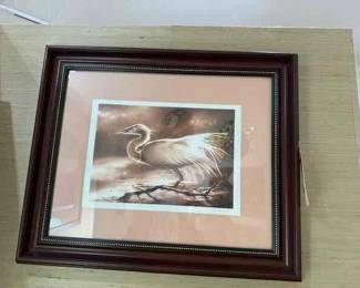 Mitzi Holt, Pensacola Artist,  White Egret 21" by 24"