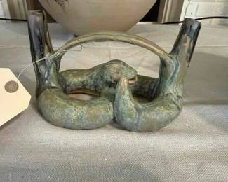 Snake Pottery vase, artist unknown
