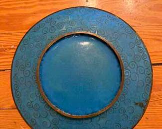 ( Back)Antique Cloisonne Charger