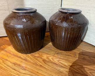 Antique Chinese Earthenware Jars