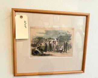 16" by14" Harpers Weekly Rebel Troops at Warrington 1861