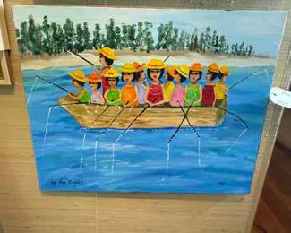 Outsider Artist Toby Hollinghead from Opp Alabama 20" by 16"
