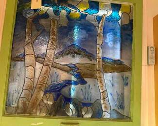 Decorative Painted Vintage Window