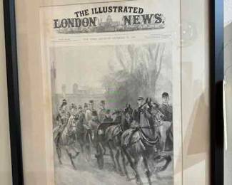 1896 The London News 16" by 21.5"