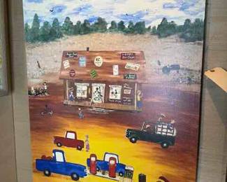 Outsider Artist Toby Hollinghead from Opp Alabama  27" by 36" Giclee