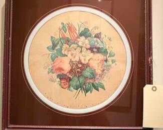 17" by 17" Vintage Print
