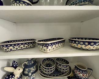 Polish pottery - priced as marked on sale day