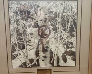 Beverly (Bev) Doolittle “Three More for Breakfast”. 25”x26” framed. Rare and sought after. $1,000
