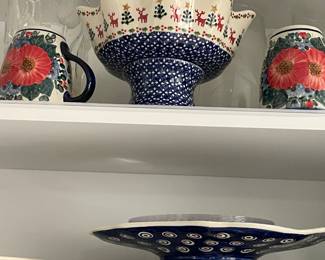 Polish pottery - priced as marked on sale day