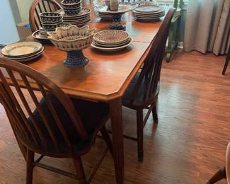 Great farm table shown with one leaf  $250