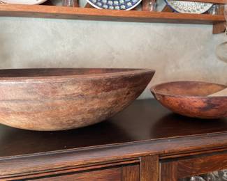Large wooden dough bowl. $150.00