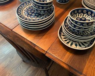 Great farm table shown with one leaf  $250